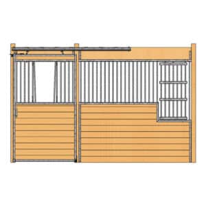 Oxford Stall Front with V-Door & Large Feed Door