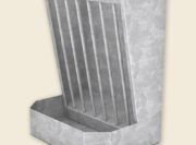 Galvanized Wall-Mounted Horse Feeder