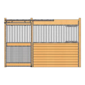 Oxford Stall Front with Full Grill Door & Feed Door