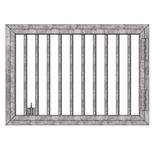 Welded Grilled Hinged Window