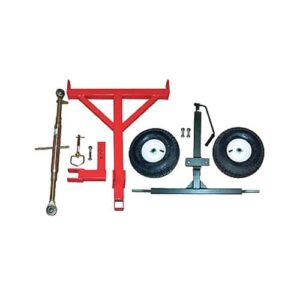 Track & Ring Pull-Behind Wheel Kit, Powder-Coated Red