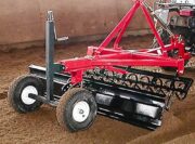 4' Track & Ring Pull-Behind Conditioner, Powder-Coated Red