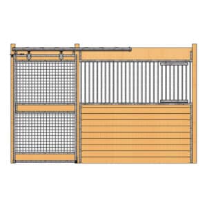 Oxford Stall Front with Full Mesh Door & Feed Door