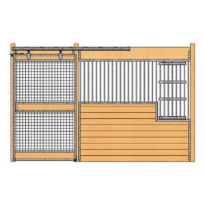 Oxford Stall Front with Full Mesh Door & Large Feed Door
