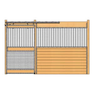 Oxford Stall Front with Grill Top, Mesh Bottom Door