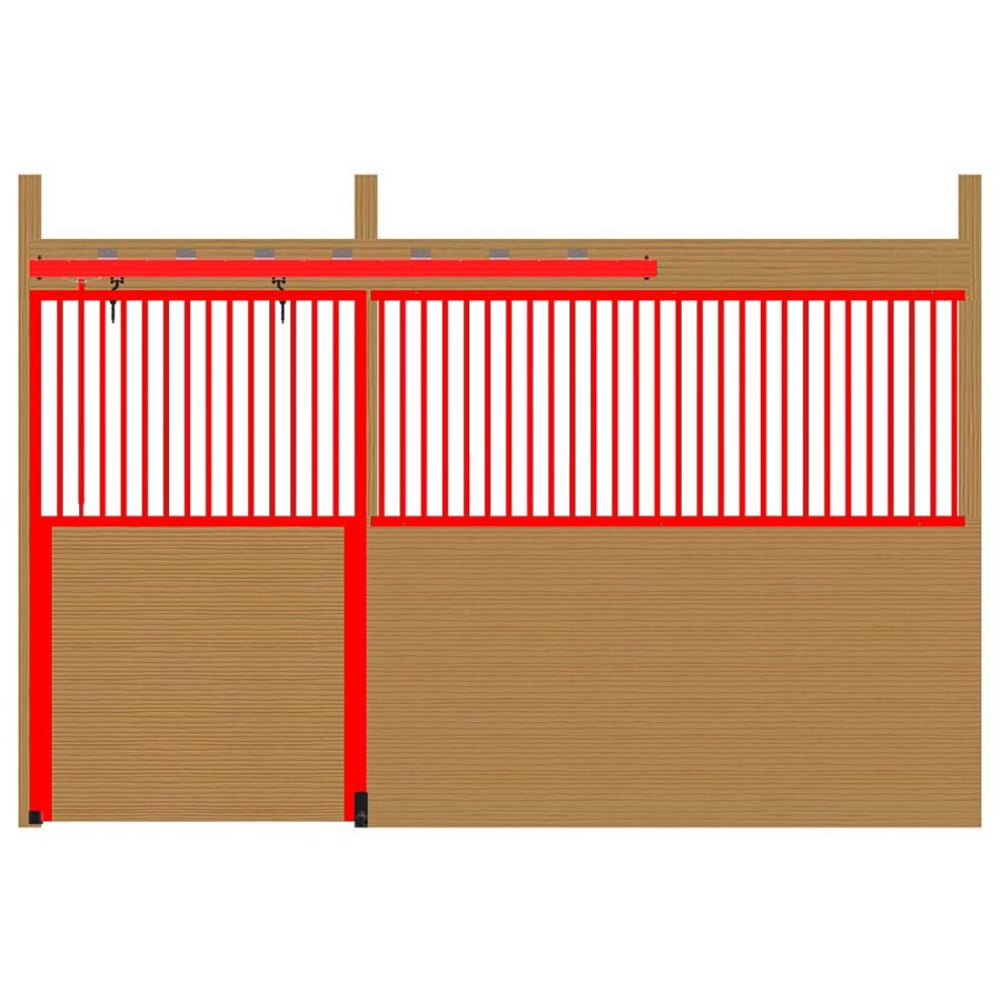 Cambridge Premium Track Door Hardware Kit