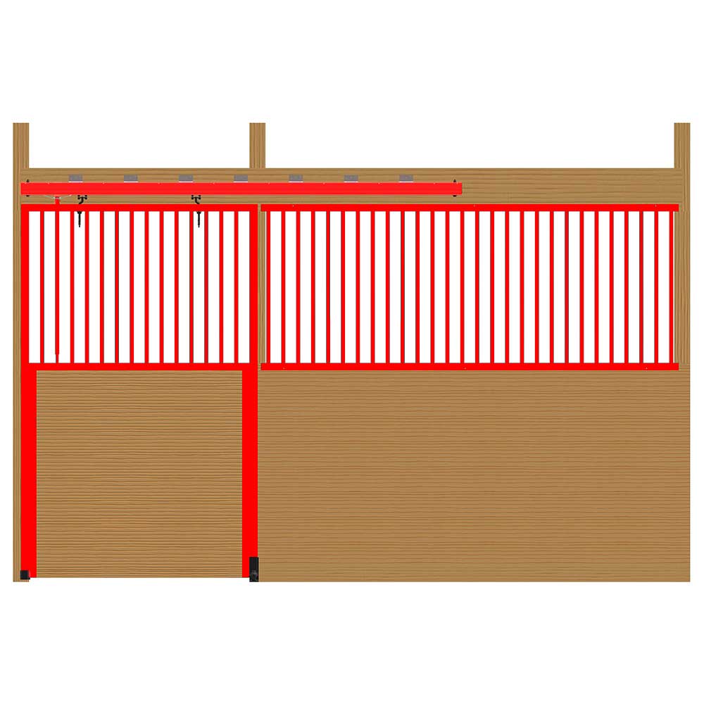 Cambridge Premium Track Door Hardware Kit