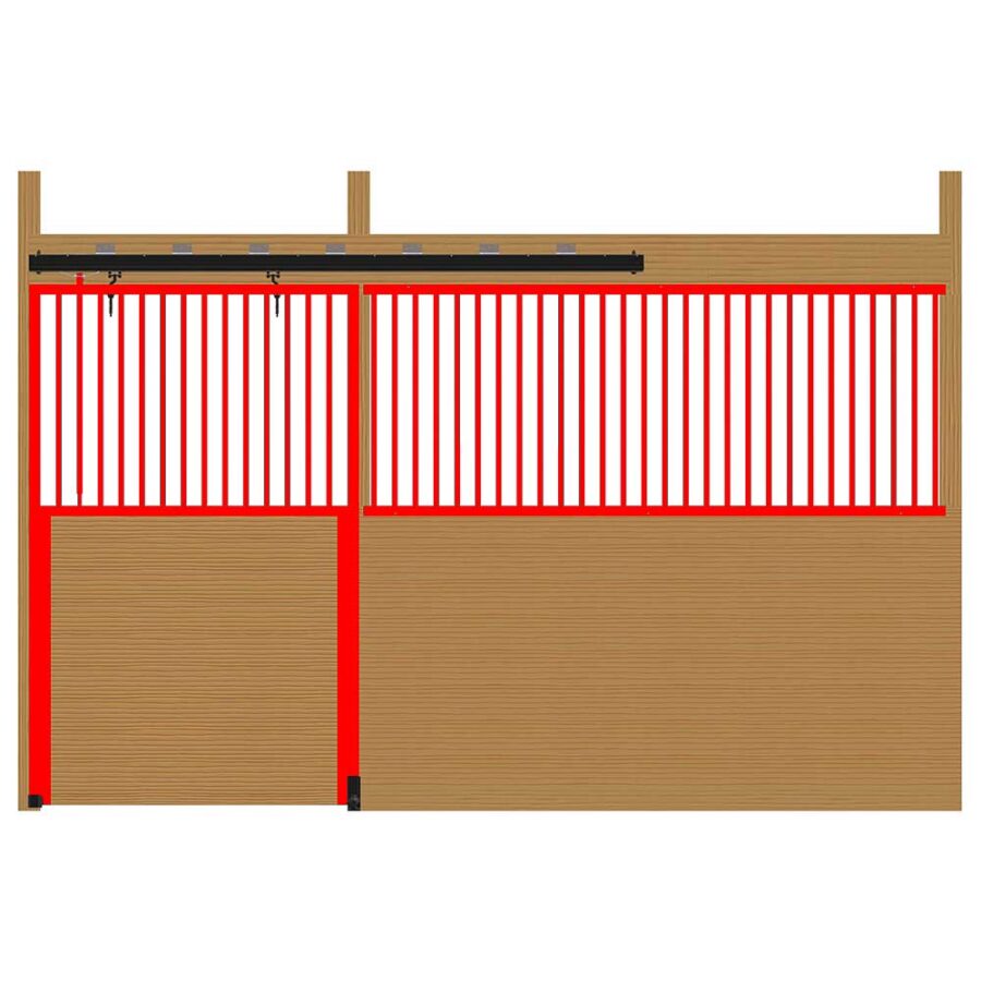 Cambridge Premium Track & Door Hardware Kit