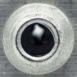 close up of wire hole