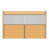 Welded Stall Grilled Partition Kit
