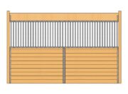 Welded Stall Grilled Partition Kit