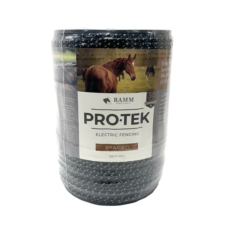 Pro-Tek Braid Black Pro-Tek Braid, Black, Electric Fence