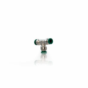 1/4" x 1/4" x 1/4" Tubing Union Tee, Nickel-Plated