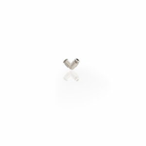 1/4" x 1/4" Tubing Union 90° Elbow Fitting, Nickel-Plated