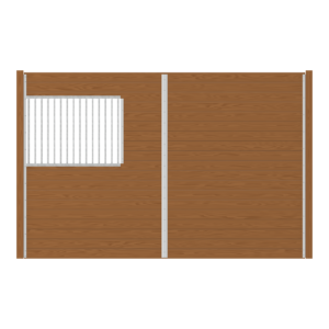 Oxford Stall Partition with 48 in Grill