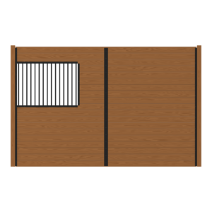 Shetland Stall Partition with 48 in Grill