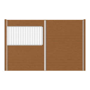 Oxford Stall Partition with 65 in Grill