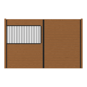 Shetland Stall Partition with 65 in Grill