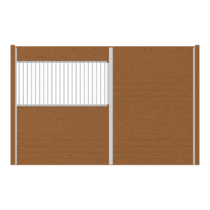 Oxford Stall Partition with 72 in Grill