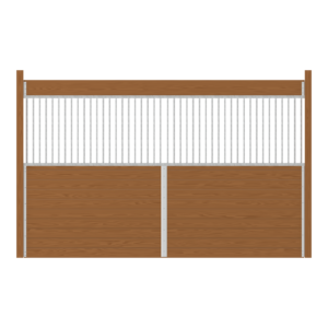 Oxford Stall Partition with Full Width Grill