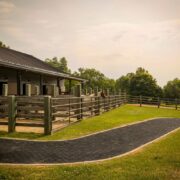 Rubber pavers for sport flooring installation