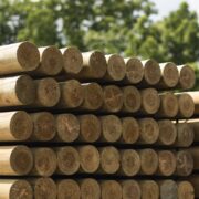 Yellow Pine Post Stacked