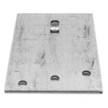 Premium Track 1" Extended Top Mount Bracket, Galvalume