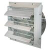Indoor/Outdoor Shutter Fan with Aluminum Shutters