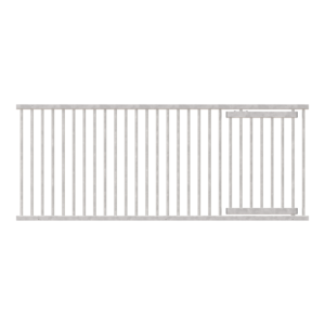 91" Welded Grillwork Section with Feed Door